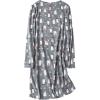 imageZando Womens Long Sleeve Nightgown Cotton Nightgowns Plus Size House Dresses Soft Ladies Night Gown Cartoon Sleep ShirtLong Grey Genguin
