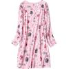 imageZando Womens Long Sleeve Nightgown Cotton Nightgowns Plus Size House Dresses Soft Ladies Night Gown Cartoon Sleep ShirtLong Pink Cat