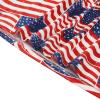 imageZando Womens Long Sleeve Nightgown Cotton Nightgowns Plus Size House Dresses Soft Ladies Night Gown Cartoon Sleep ShirtStriped American Flag