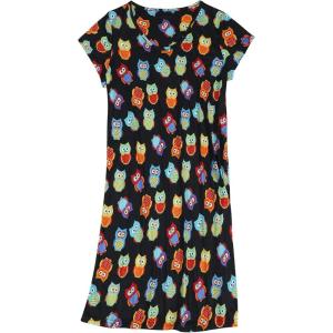 imageZando Night Gowns for Adult Women Night Gown Womens Nightgowns ampamp Sleepshirts Cotton Nightgowns for Women NightgownBlack Owls