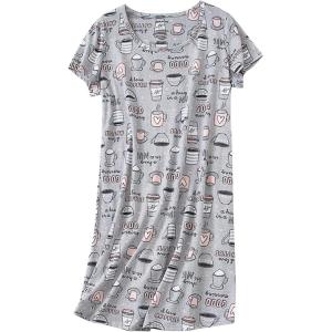 imageZando Night Gowns for Adult Women Night Gown Womens Nightgowns ampamp Sleepshirts Cotton Nightgowns for Women NightgownCoffee Cups
