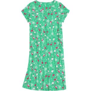 imageZando Night Gowns for Adult Women Night Gown Womens Nightgowns ampamp Sleepshirts Cotton Nightgowns for Women NightgownGreen Flamingos