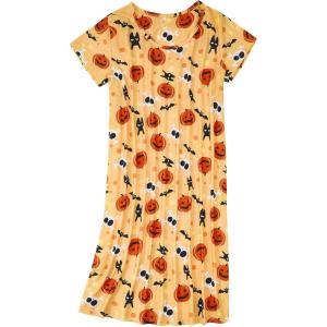 imageZando Night Gowns for Adult Women Night Gown Womens Nightgowns ampamp Sleepshirts Cotton Nightgowns for Women NightgownPumpkin Skull