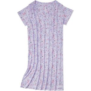 imageZando Night Gowns for Adult Women Night Gown Womens Nightgowns ampamp Sleepshirts Cotton Nightgowns for Women NightgownPurple Star Love