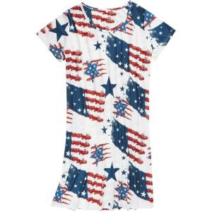 imageZando Night Gowns for Adult Women Night Gown Womens Nightgowns ampamp Sleepshirts Cotton Nightgowns for Women NightgownStar American Flag
