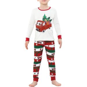 imageZando Toddler Thermal Underwear Sets for Kids Base Layer Winter Warm Toddler Long Johns for Boys Girls Long UnderwearCutegift Car