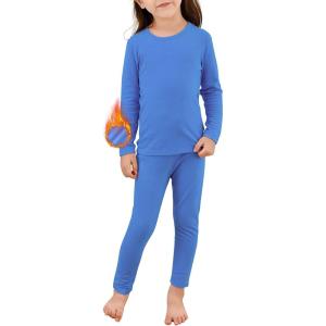 imageZando Toddler Thermal Underwear Sets for Kids Base Layer Winter Warm Toddler Long Johns for Boys Girls Long UnderwearDark Blue