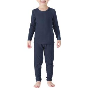 imageZando Toddler Thermal Underwear Sets for Kids Base Layer Winter Warm Toddler Long Johns for Boys Girls Long UnderwearNavy Blue