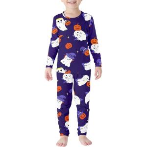 imageZando Toddler Thermal Underwear Sets for Kids Base Layer Winter Warm Toddler Long Johns for Boys Girls Long UnderwearPurpleghost