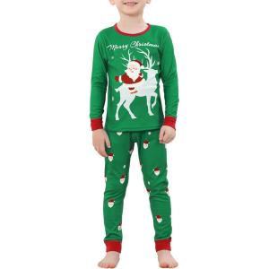imageZando Toddler Thermal Underwear Sets for Kids Base Layer Winter Warm Toddler Long Johns for Boys Girls Long UnderwearSanta Men