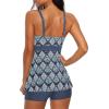 imageZando Womens Swimsuits 2 Piece 2025 Tankini Bathing Suits Swim Suits for Women Swimwear Bathing Suit Top with BoyshortsA Modest Vintage Plaid