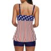 imageZando Womens Swimsuits 2 Piece 2025 Tankini Bathing Suits Swim Suits for Women Swimwear Bathing Suit Top with BoyshortsC Push Up American Flag