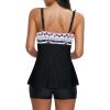 imageZando Womens Swimsuits 2 Piece 2025 Tankini Bathing Suits Swim Suits for Women Swimwear Bathing Suit Top with BoyshortsD Push Up Boho Rose