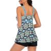 imageZando Womens Swimsuits 2 Piece 2025 Tankini Bathing Suits Swim Suits for Women Swimwear Bathing Suit Top with BoyshortsZ Green  Blue Pattern