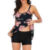 imageZando Womens Swimsuits 2 Piece 2025 Tankini Bathing Suits Swim Suits for Women Swimwear Bathing Suit Top with BoyshortsZ Pink Pattern