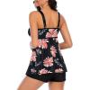 imageZando Womens Swimsuits 2 Piece 2025 Tankini Bathing Suits Swim Suits for Women Swimwear Bathing Suit Top with BoyshortsZ Pink Pattern