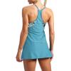 imageZando Tankini Swimsuits for Women 2024 Athletic Two Piece Bathing Suit Sporty Swimwear Long Torso Swim Top with BoyshortsB Halter Dress Green Floral