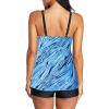 imageZando Womens Tankini Swimsuits for Women Tummy Control Bathing Suits for Women Athletic Two Piece Swimsuit with BoyshortsB Blue Galaxy