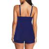 imageZando Womens Tankini Swimsuits for Women Tummy Control Bathing Suits for Women Athletic Two Piece Swimsuit with BoyshortsB Gradient Blue