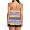 imageZando Womens Tankini Swimsuits for Women Tummy Control Bathing Suits for Women Athletic Two Piece Swimsuit with BoyshortsB Orange