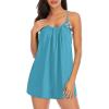 B Halter Dress Green Floral