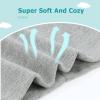imageZando Baby Hats and Mittens Unisex Infant Beanie Caps Newborn Hospital Hat with Scratch Mitten Set for Baby Boys Grils Hats3 Pack 1 BlackGreyBlackgrey