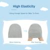 imageZando Baby Hats and Mittens Unisex Infant Beanie Caps Newborn Hospital Hat with Scratch Mitten Set for Baby Boys Grils Hats4 Pack 10 WhiteGreyLight BlueLake Blue