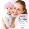 imageZando Baby Hats and Mittens Unisex Infant Beanie Caps Newborn Hospital Hat with Scratch Mitten Set for Baby Boys Grils Hats4 Pack 3 WhitePurplePinkRosered