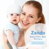 imageZando Baby Hats and Mittens Unisex Infant Beanie Caps Newborn Hospital Hat with Scratch Mitten Set for Baby Boys Grils HatsWhite