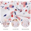 imageZando Girls Dresses Tie Back Dress for Girls Ruffle Short Sleeve Dresses Tween Kids Off Shoulder Junior Dress 616 YearsAmerican Flag