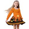 imageZando Girls Dresses Tie Back Dress for Girls Ruffle Short Sleeve Dresses Tween Kids Off Shoulder Junior Dress 616 YearsLonghalloween Night