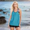 imageZando Tankini Bathing Suits for Women Sport Womens Swimsuits Athletic Two Piece Swimsuit for Women Tankini Top with ShortsGreen Print