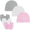 3 Pack 6 Pink/White/Grey