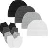 4 Pack 1 Black/White/Grey/Black-grey