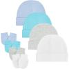 4 Pack 10 White/Grey/Light Blue/Lake Blue