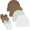 4 Pack 9 White/Grey/Deep Khaki/Dark Orange