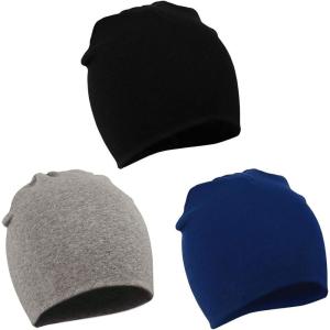imageZando Baby Beanie Hat Newborn Hats Toddler Infant Soft Cute Knit Cap Nursery Winter Beanie for Baby Girl BoyA Black  Dark Grey  Navy