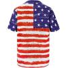 imageZando 80s 90s Hawaiian Shirt for Men Short Sleeve 80s 90s Outfit Funny Hawaiian Shirts Party Disco OutfitAmerican Flag