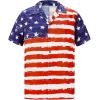 imageZando 80s 90s Hawaiian Shirt for Men Short Sleeve 80s 90s Outfit Funny Hawaiian Shirts Party Disco OutfitAmerican Flag