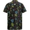 imageZando 80s 90s Hawaiian Shirt for Men Short Sleeve 80s 90s Outfit Funny Hawaiian Shirts Party Disco OutfitBlackneon
