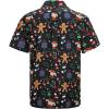 imageZando 80s 90s Hawaiian Shirt for Men Short Sleeve 80s 90s Outfit Funny Hawaiian Shirts Party Disco OutfitChristmas Gingerbread