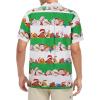 imageZando 80s 90s Hawaiian Shirt for Men Short Sleeve 80s 90s Outfit Funny Hawaiian Shirts Party Disco OutfitStripe Christmas