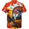 imageZando 80s 90s Hawaiian Shirt for Men Short Sleeve 80s 90s Outfit Funny Hawaiian Shirts Party Disco OutfitTurkey Painting