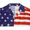 imageZando Hawaiian Shirt for Men Funny Animal Tropical Shirts for Men Short Sleeve Button Down Vacation Shirt Summer Beach ShirtAmerican Flag