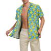 imageZando Hawaiian Shirt for Men Funny Animal Tropical Shirts for Men Short Sleeve Button Down Vacation Shirt Summer Beach ShirtBlueyellow Duck