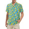 imageZando Hawaiian Shirt for Men Funny Animal Tropical Shirts for Men Short Sleeve Button Down Vacation Shirt Summer Beach ShirtBlueyellow Duck