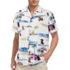 imageZando Hawaiian Shirt for Men Funny Animal Tropical Shirts for Men Short Sleeve Button Down Vacation Shirt Summer Beach ShirtCurise Dachshund