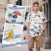 imageZando Hawaiian Shirt for Men Funny Animal Tropical Shirts for Men Short Sleeve Button Down Vacation Shirt Summer Beach ShirtCurise Dachshund