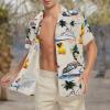 imageZando Hawaiian Shirt for Men Funny Animal Tropical Shirts for Men Short Sleeve Button Down Vacation Shirt Summer Beach ShirtCurise Duck