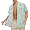 imageZando Hawaiian Shirt for Men Funny Animal Tropical Shirts for Men Short Sleeve Button Down Vacation Shirt Summer Beach ShirtFourleaf Clover